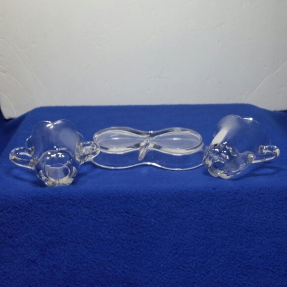 Duncan & Miller Canteberry 3 pc Open Sugar Creamer With Tray Set Individual Size - Picture 8 of 10
